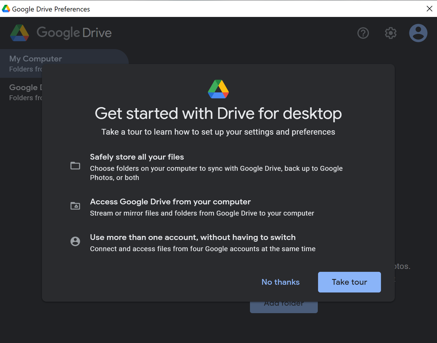 can you install google backup and sync on a usb drive