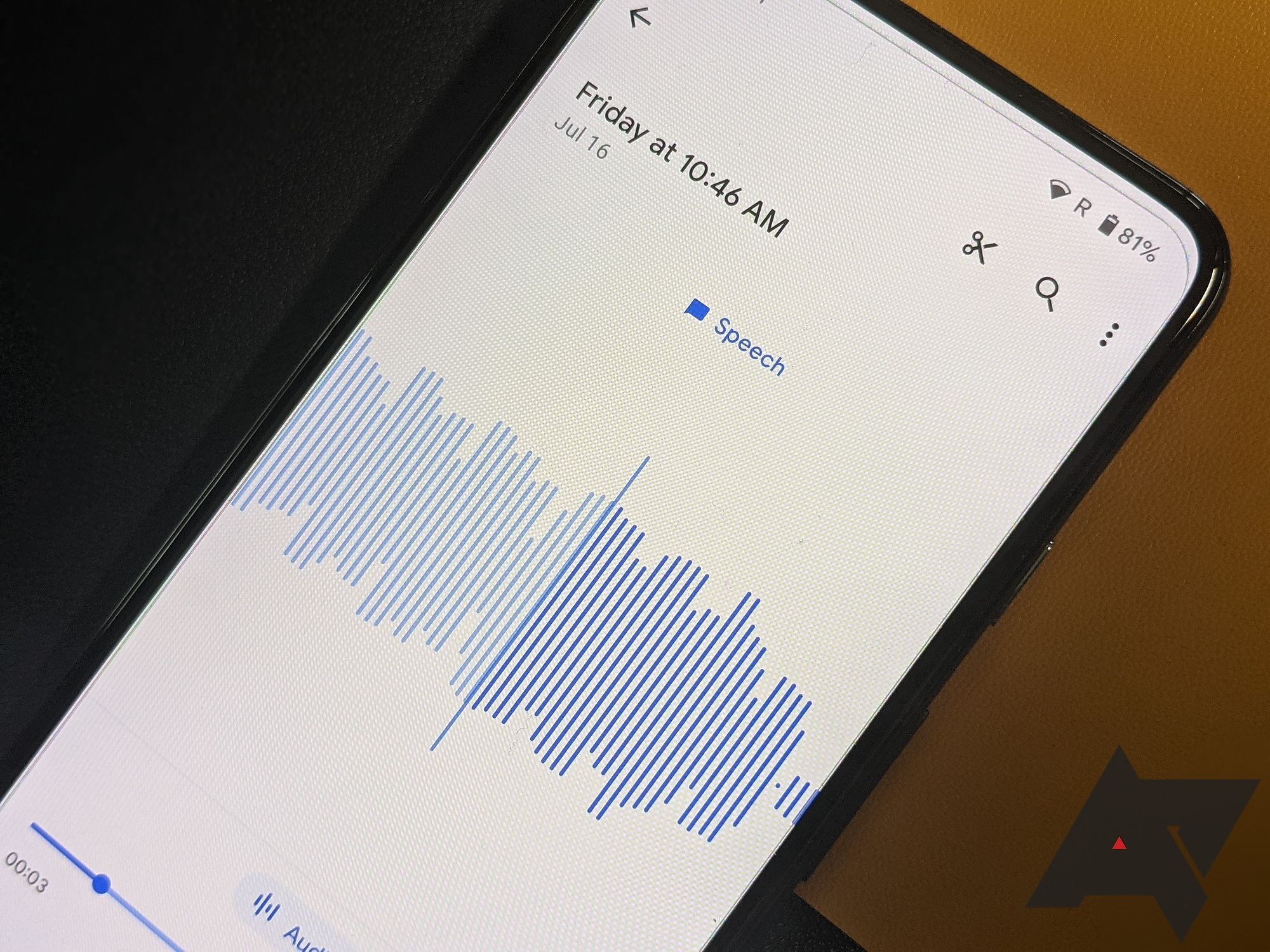 Google Recorder's website has a new feature you don't get on the Pixel mobile app