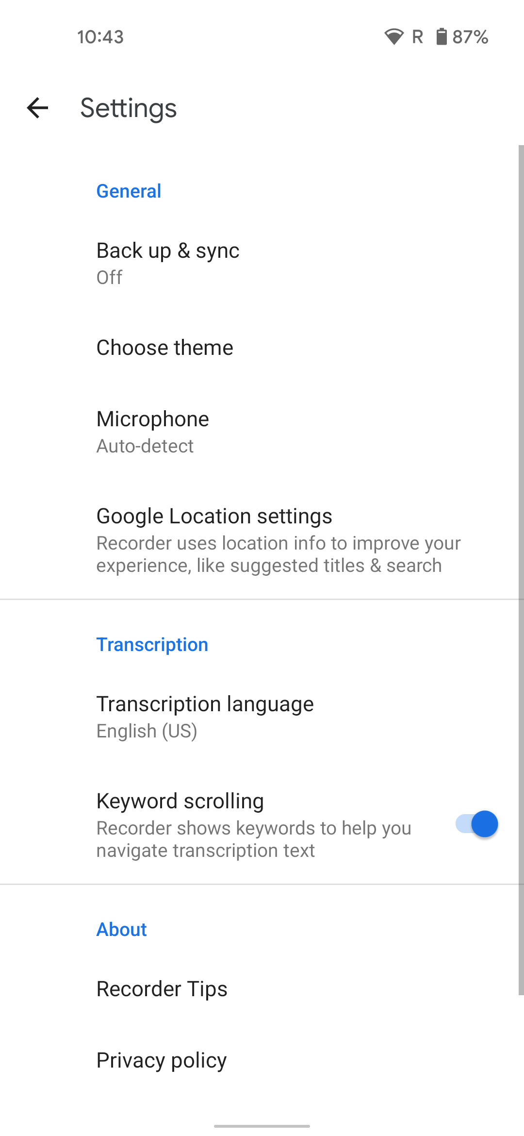 Latest Google Recorder update adds transcription support for more