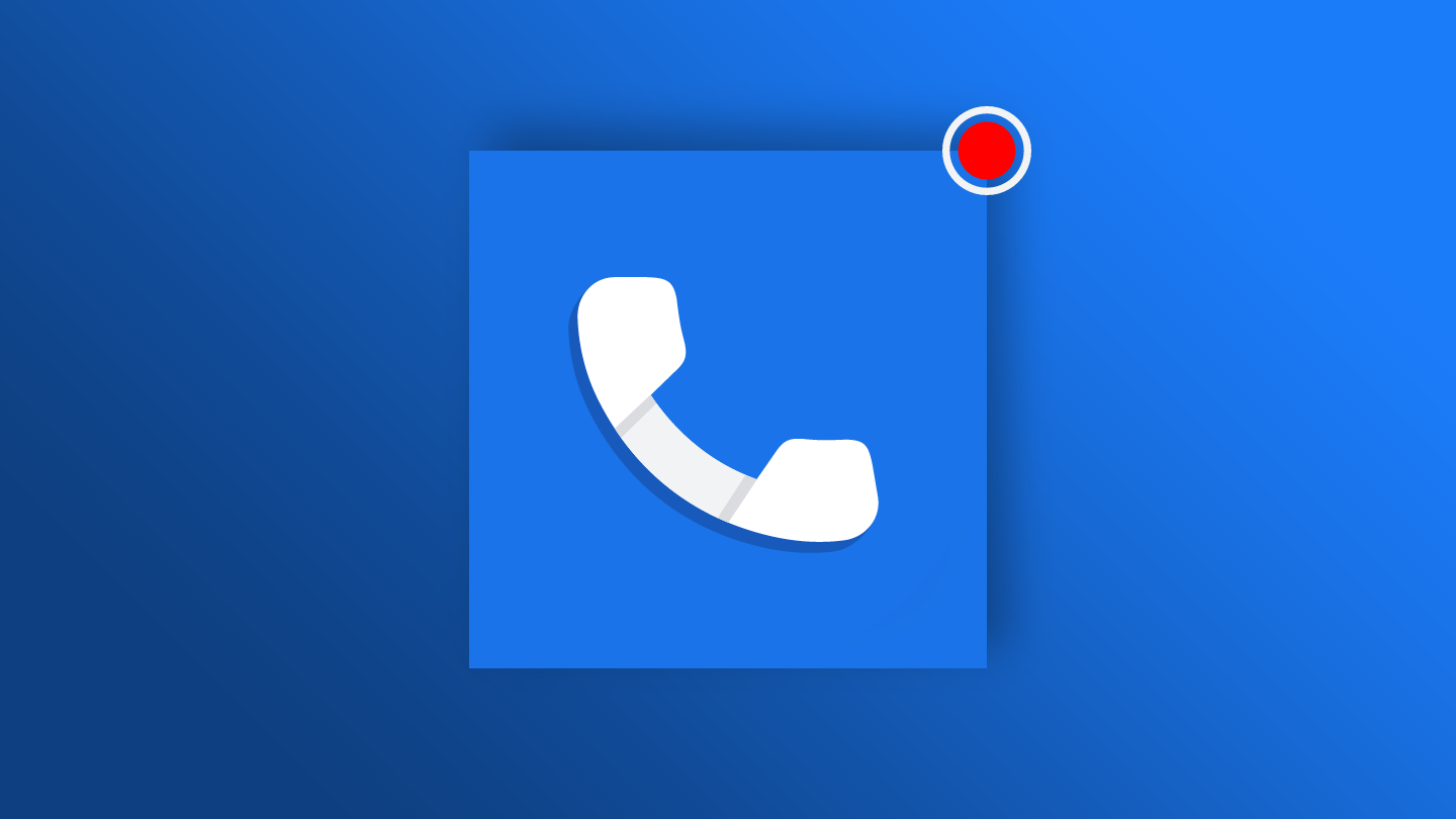 logo rekaman panggilan telepon google