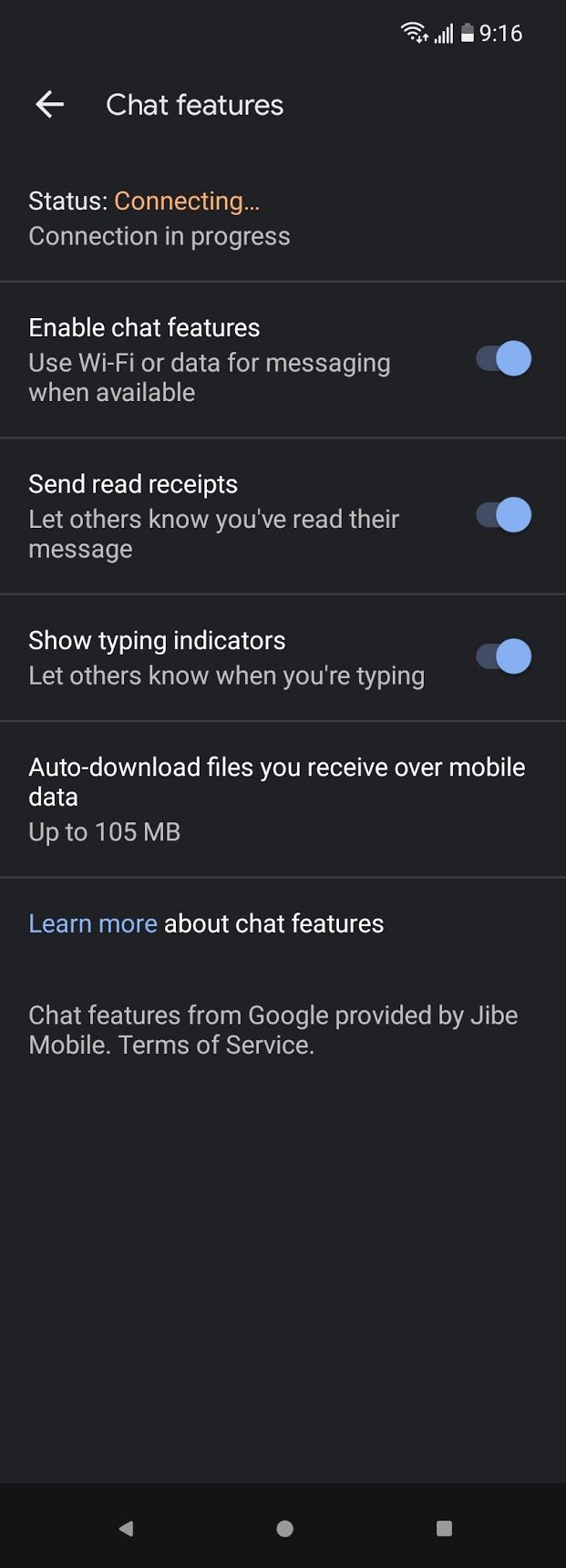 RCS functionality in Google's Messages app seems to be randomly breaking
