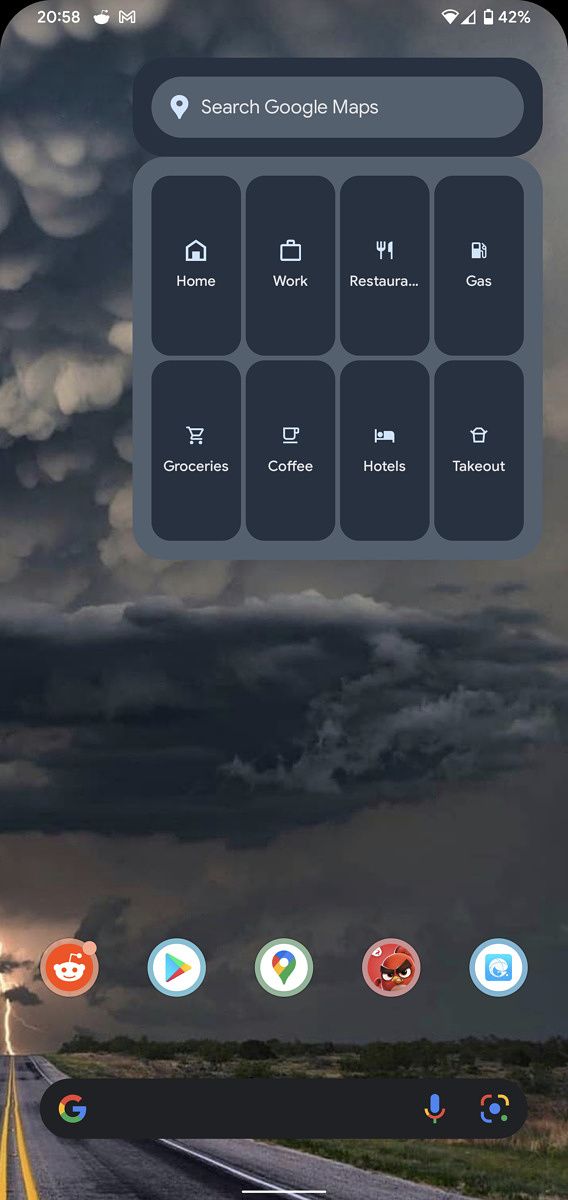 Google Maps gets a widget that starts you navigating right from the