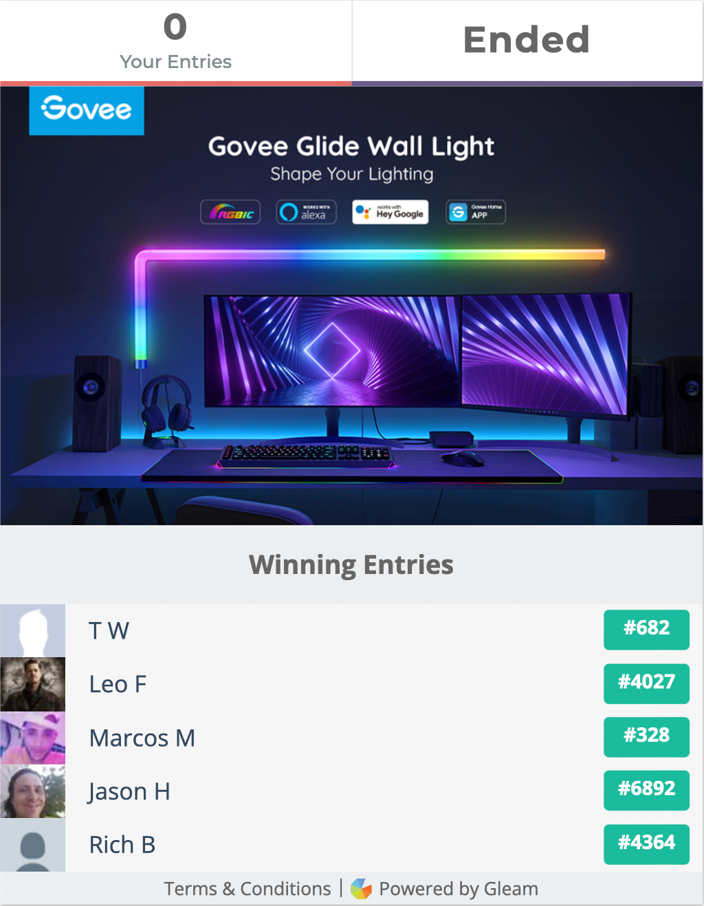 govee glide lively rgbic wall lights