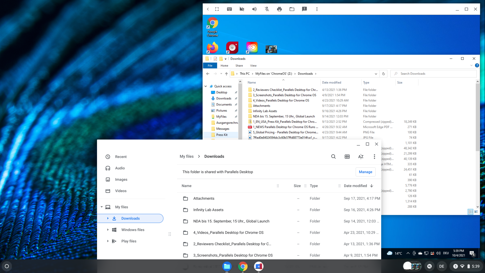 Parallels on Chrome OS Downloads