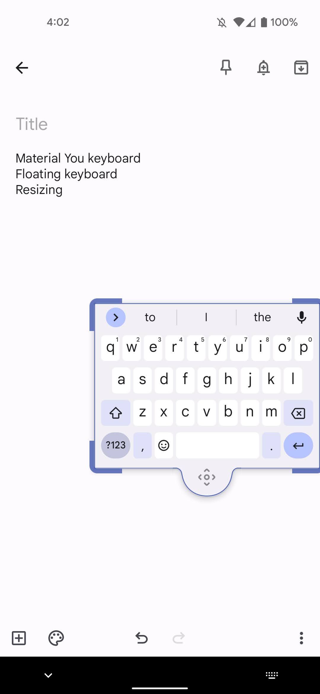 Gboard's Material You redesign tweaks its floating keyboard and built