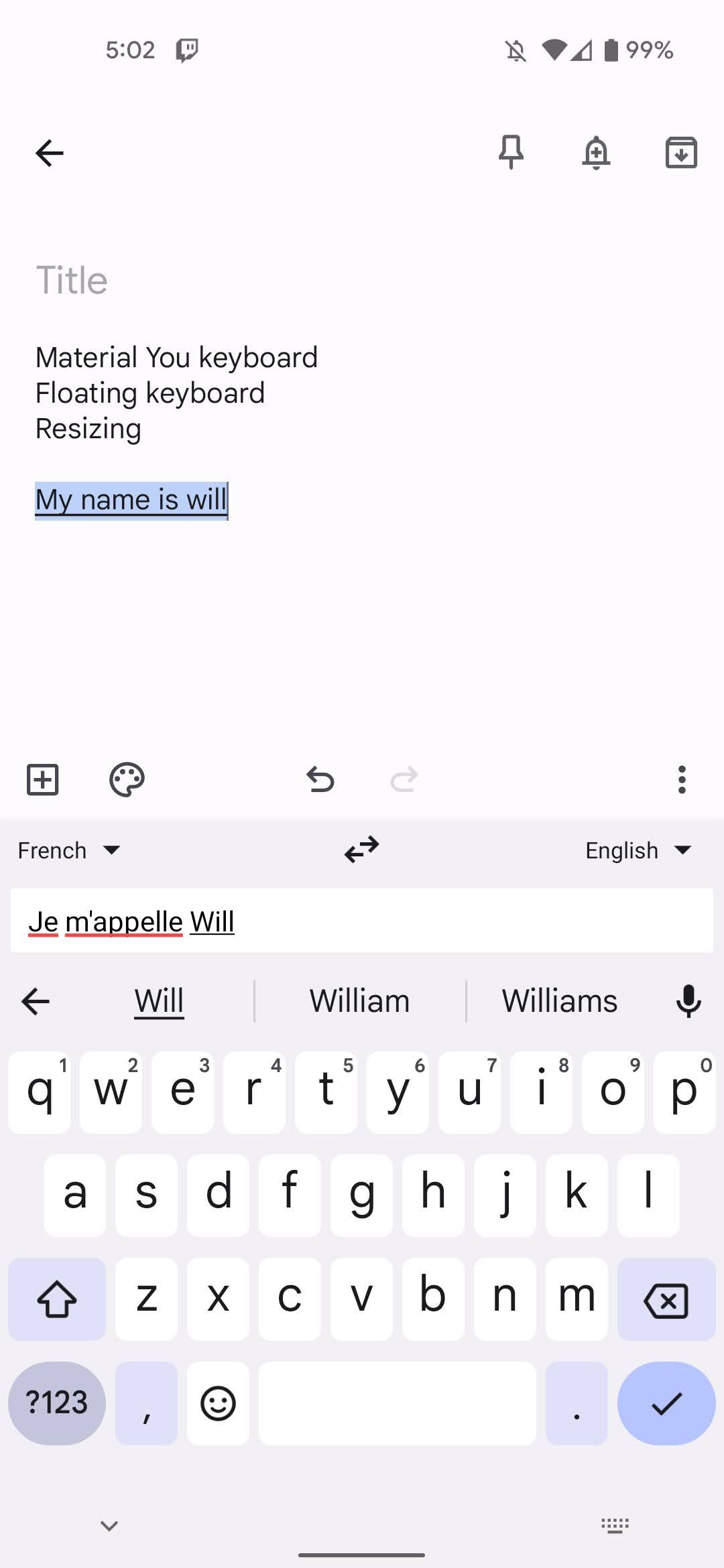 Gboard's Material You redesign tweaks its floating keyboard and built