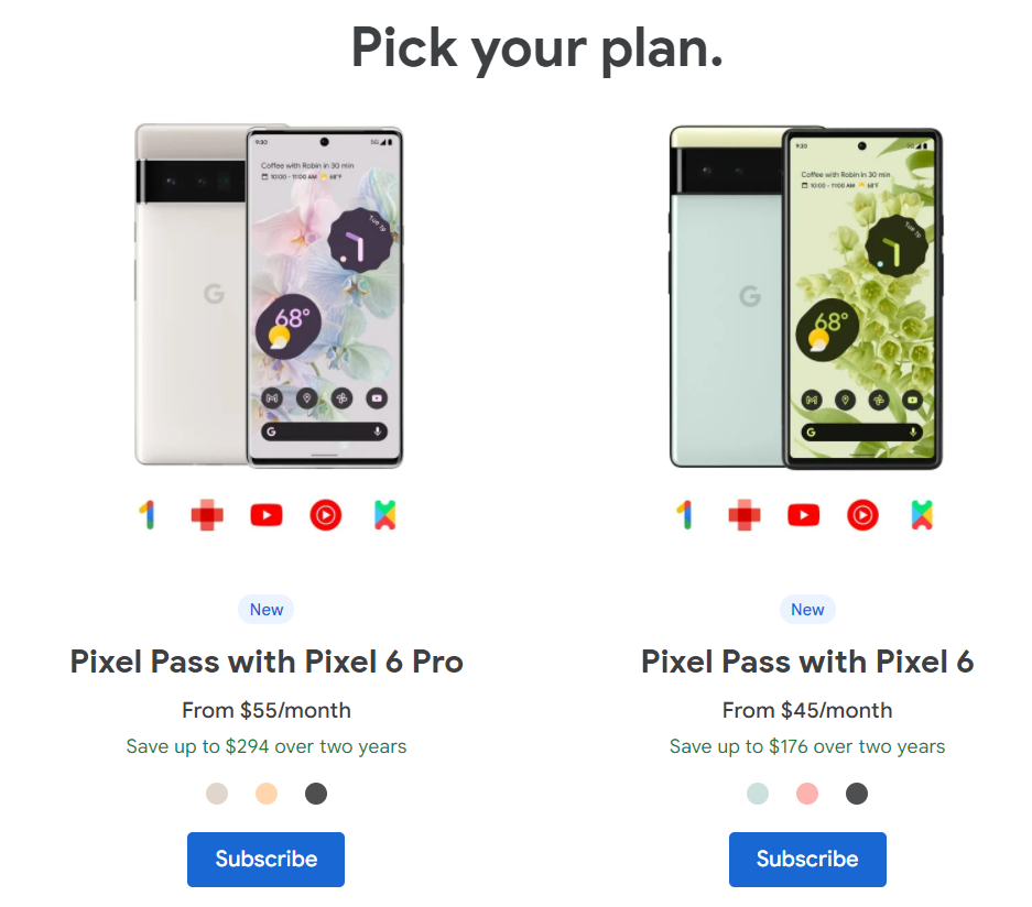 pixel pass subscription options