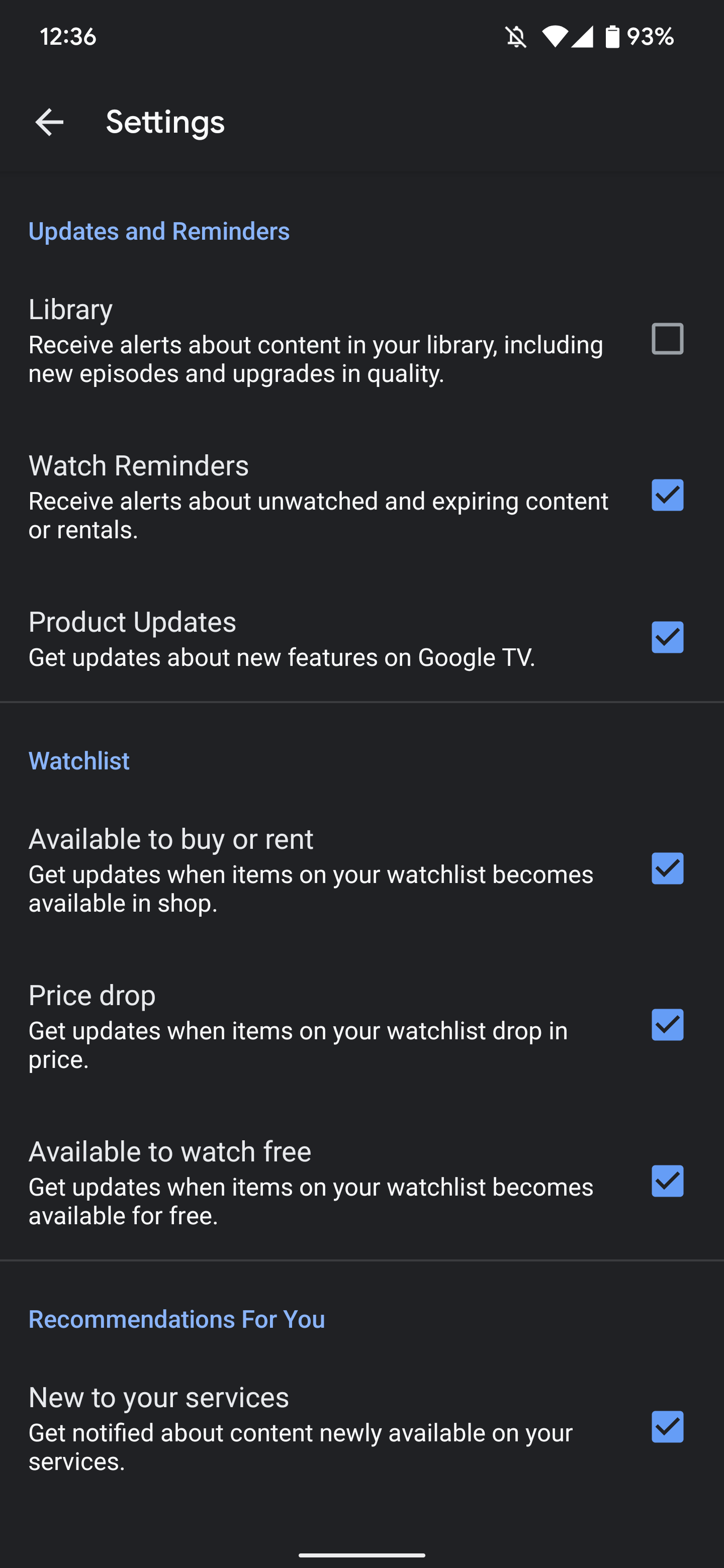 Google TV Watchlist Free