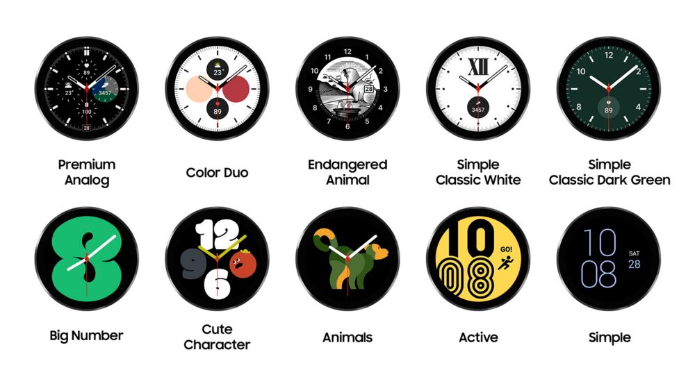 New Galaxy Watch faces
