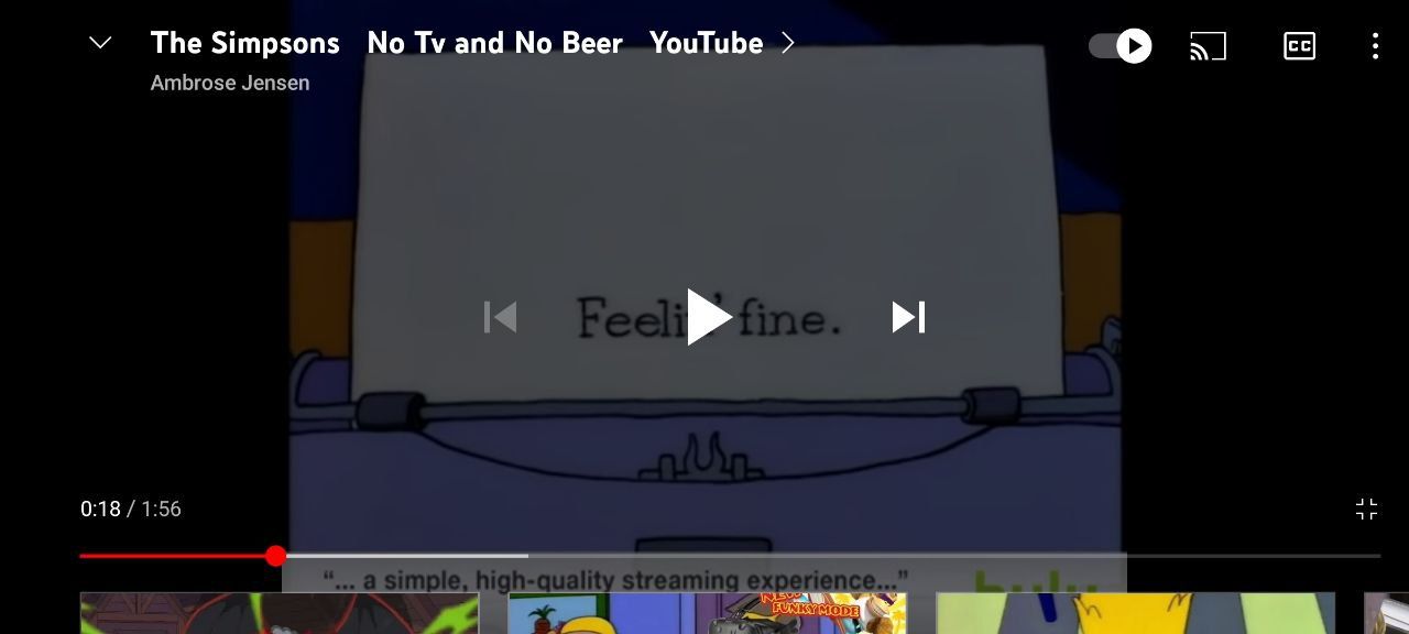 YouTube current interface