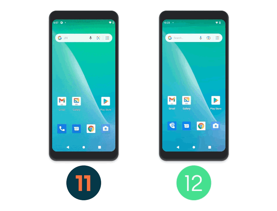 6 Android 12 Go anim