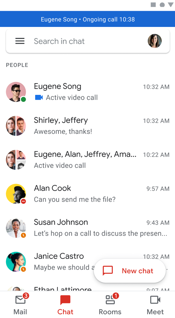 google chat in gmail