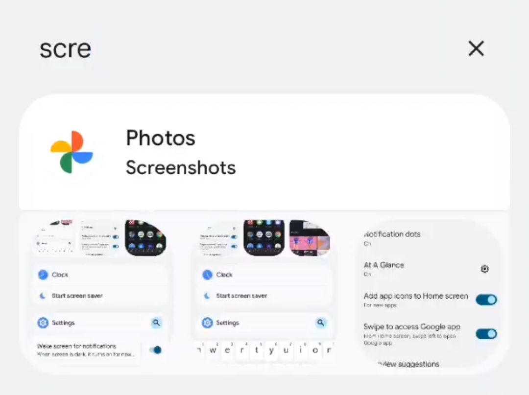 Google Pixel Launcher Screenshot Search