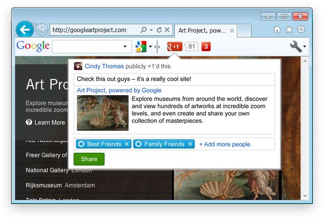 Google Toolbar Internet Explorer