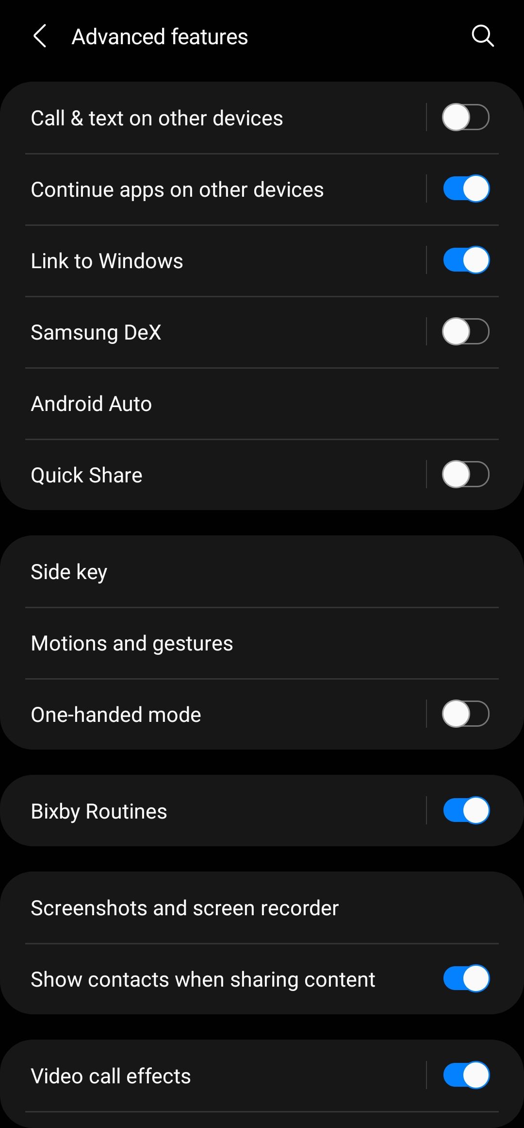How to check all available Samsung gestures 2