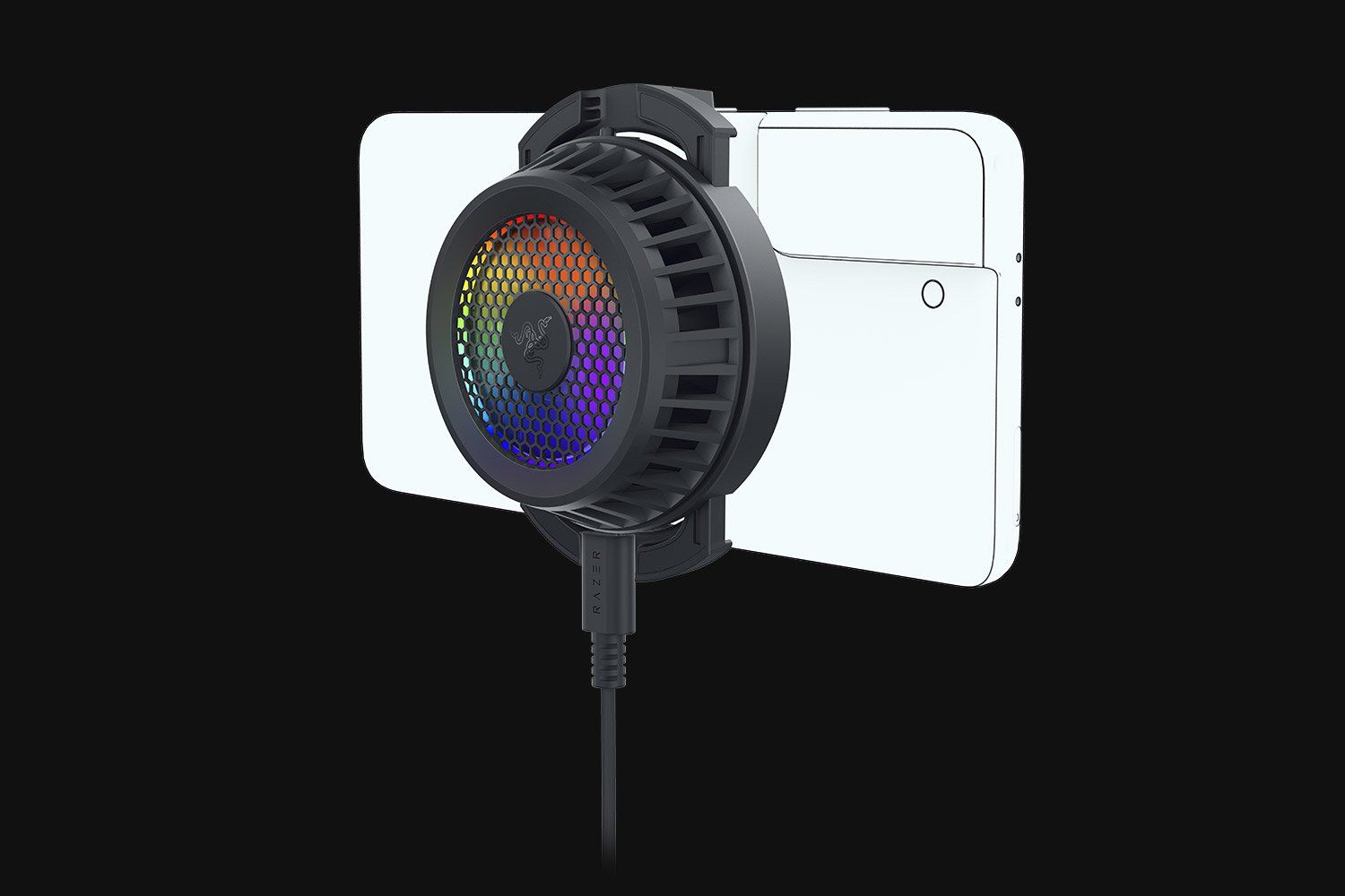 Razer announces a goofy RGB cooling fan for your smartphone