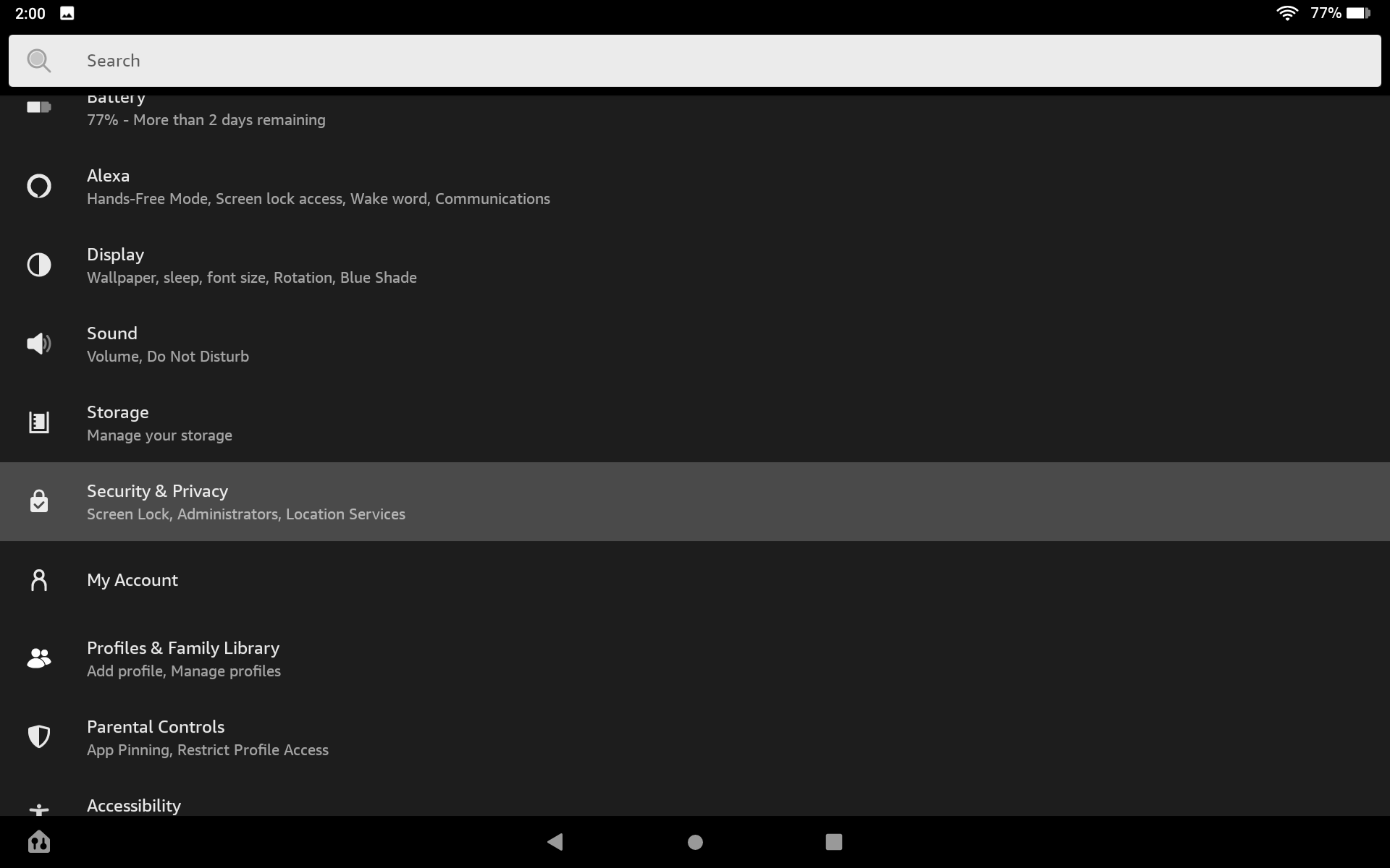 2024 年の Amazon Fire タブレット上の Google Play ストアの状況は次のとおりです。