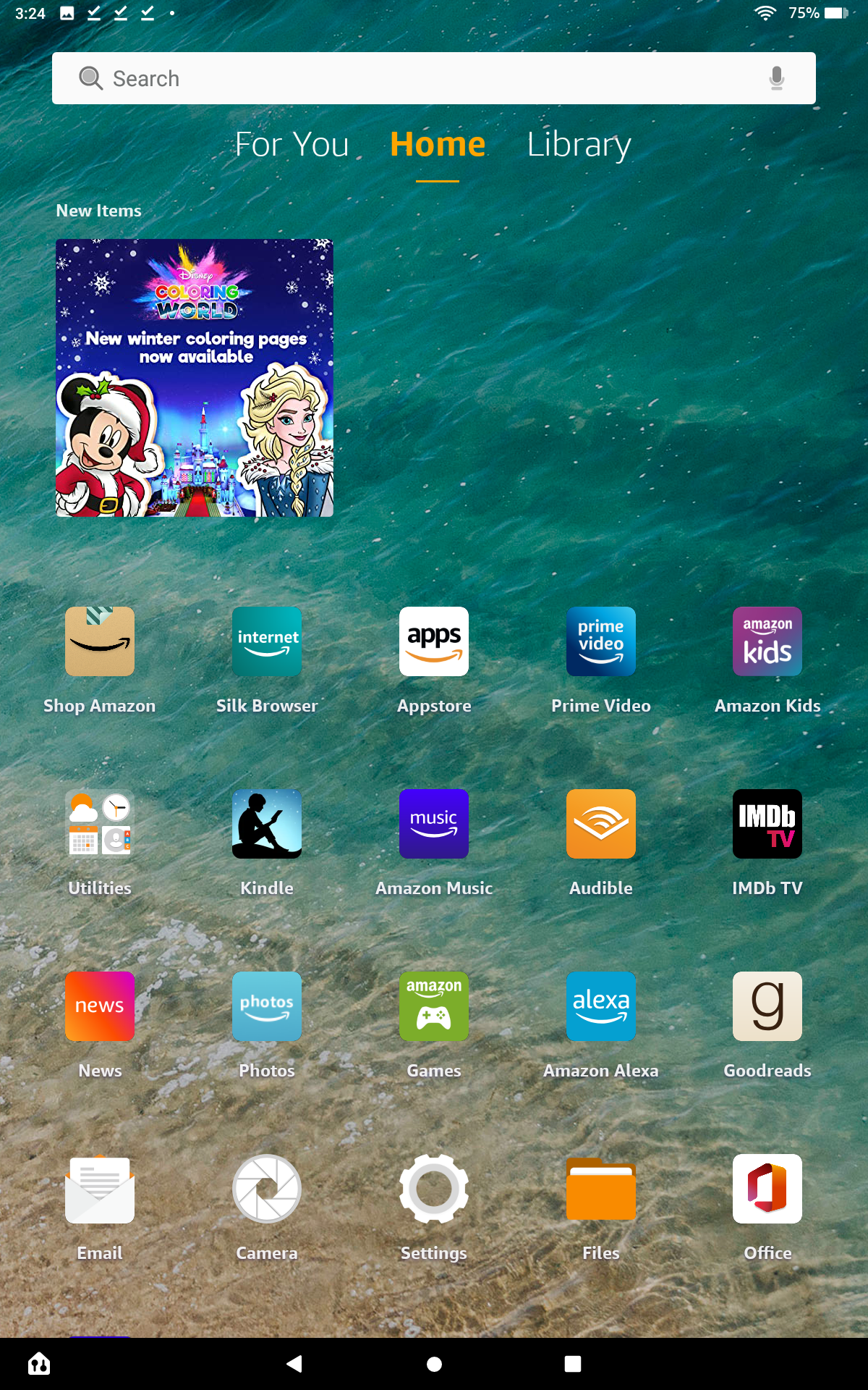 apps not working kindle fire hd home screen