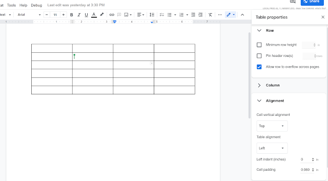 Tables in Google Docs are becoming less of a headache to edit