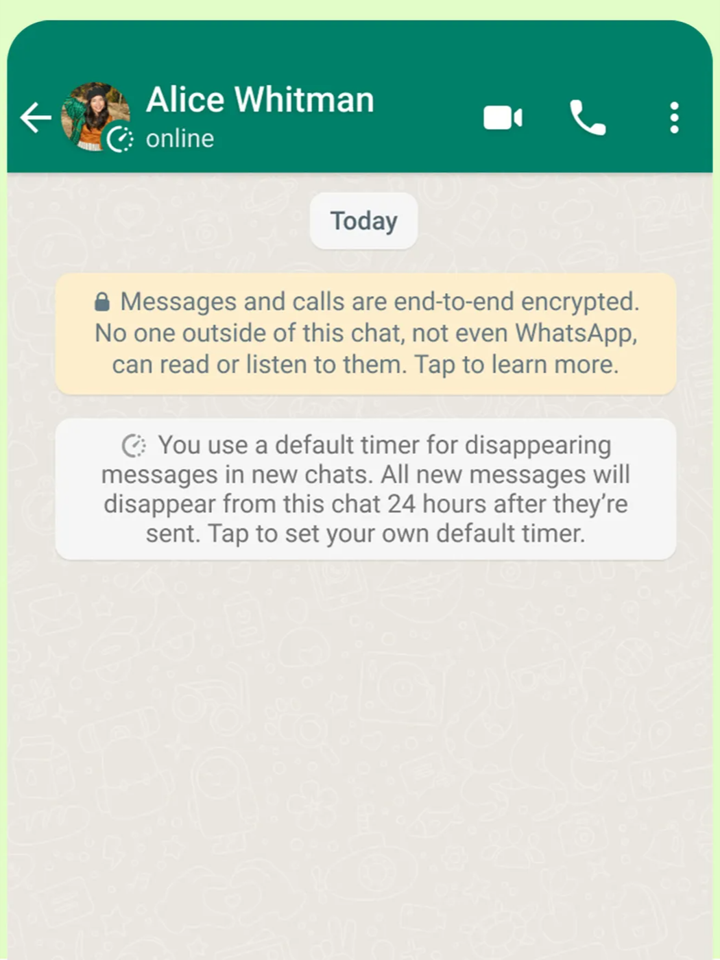 Following Signal, WhatsApp lets users turn on disappearing messages by