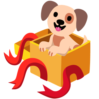 Gboard emoji kitchen dog gift