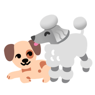 Gboard emoji kitchen dog poodle
