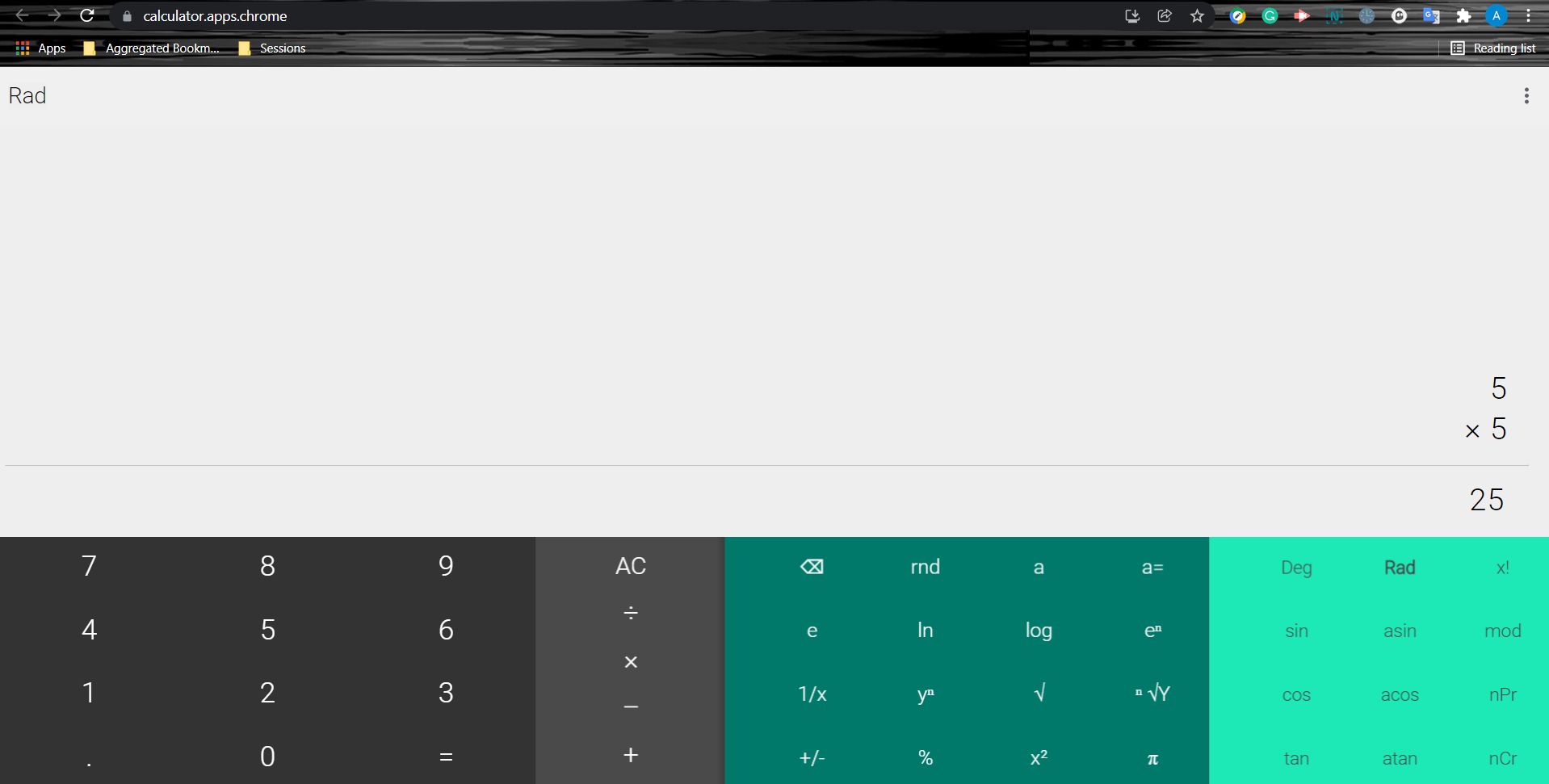 Google calculator web app on pc 1