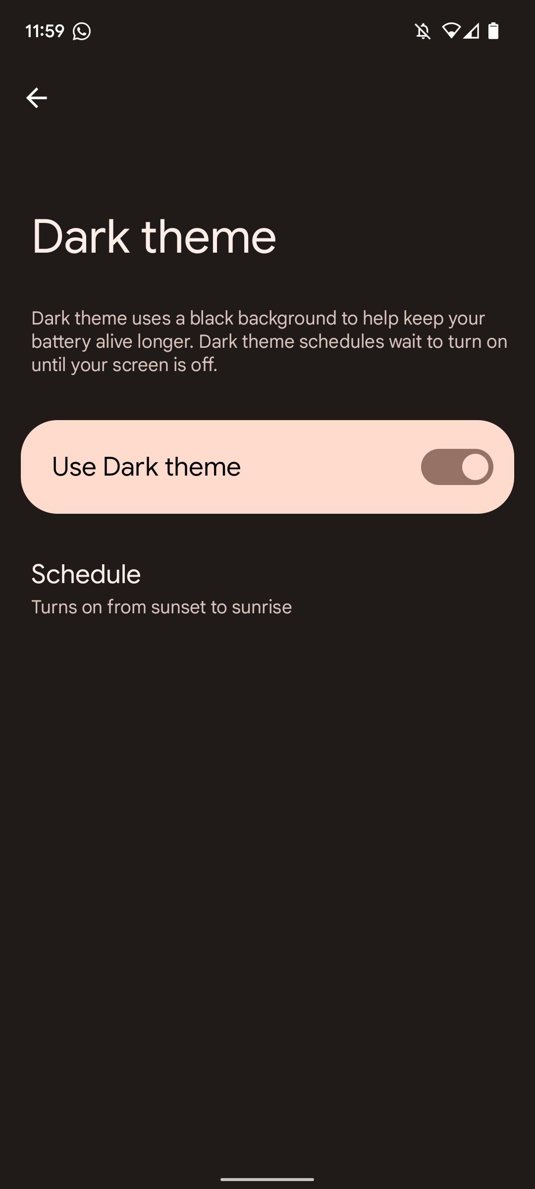 How to enable dark mode on a Pixel phone 3