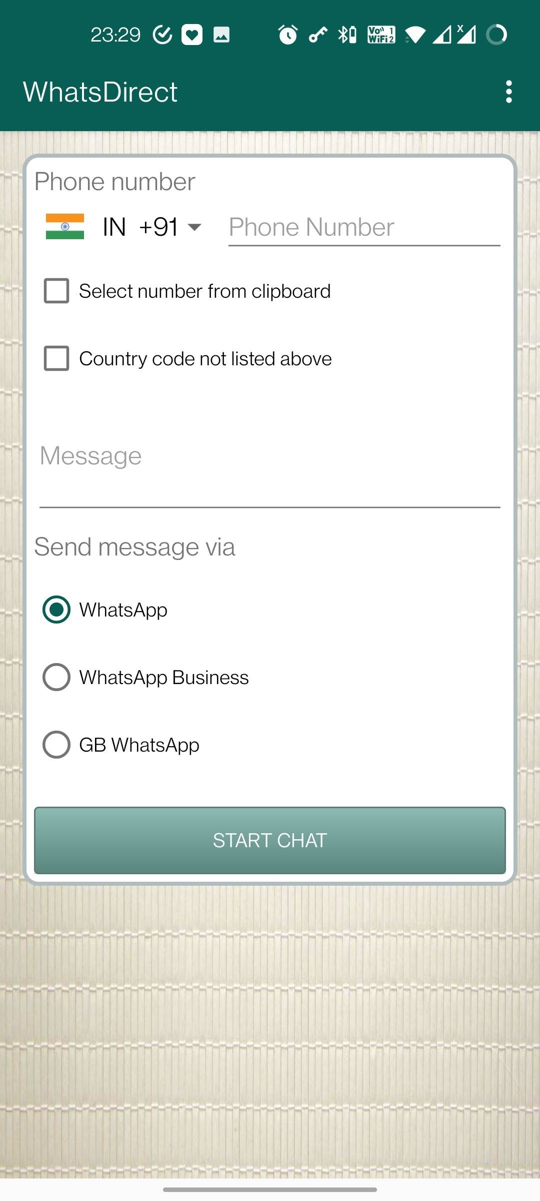 Whatsapp add contact to chat