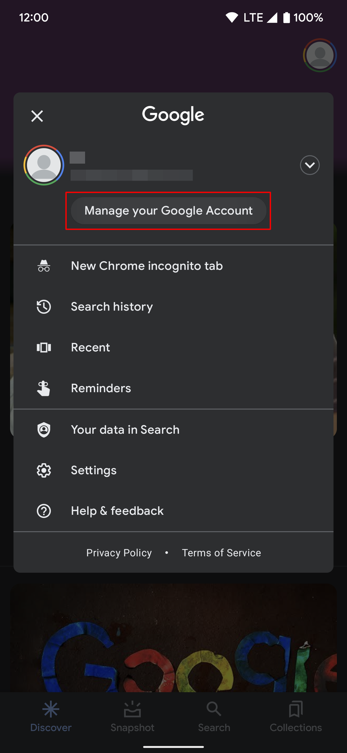 google-app-manage-account