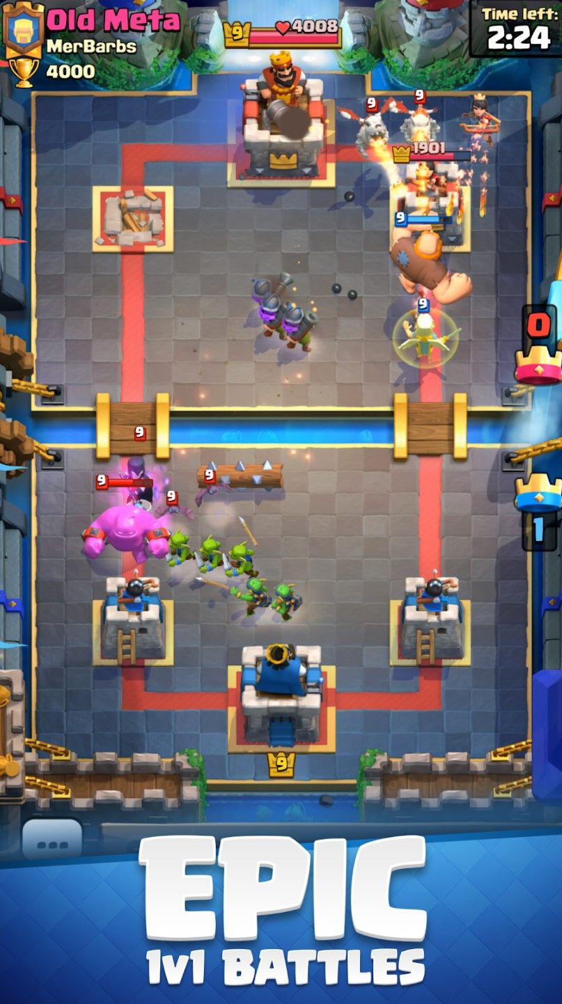 clash royale game freezes when someone leaves a game