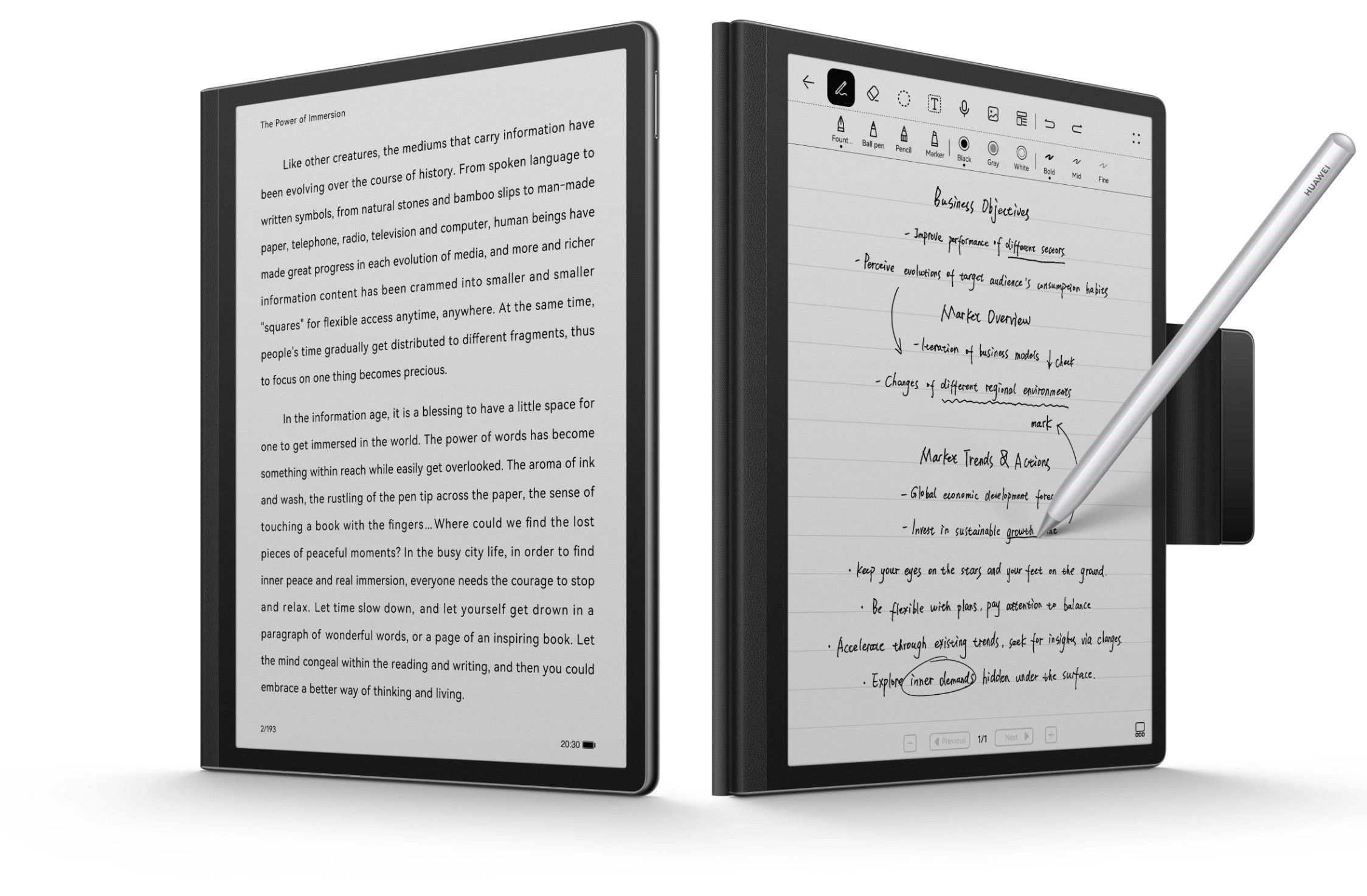 Huawei MatePad Paper takes on the Kindle Paperwhite for E Ink tablet ...