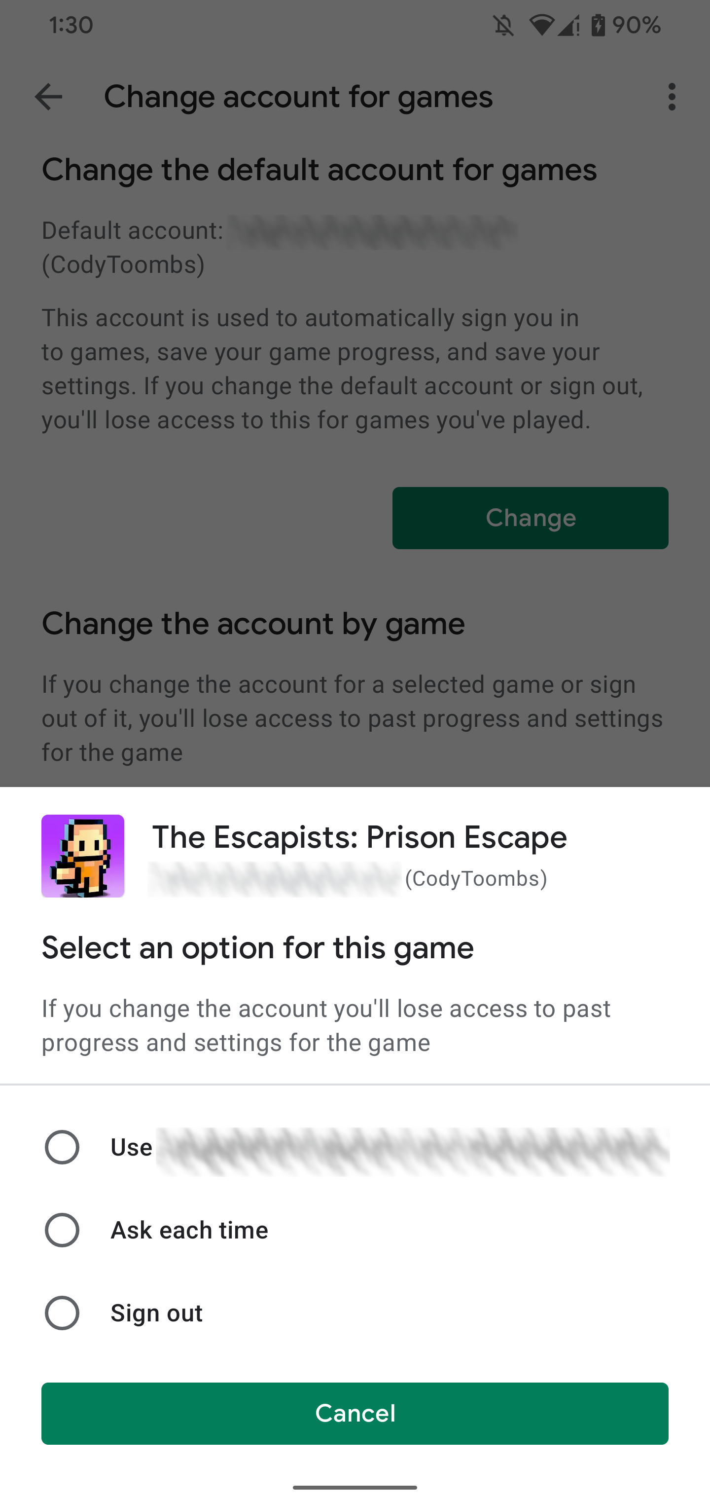 Google gives back full control over the accounts you use to play games