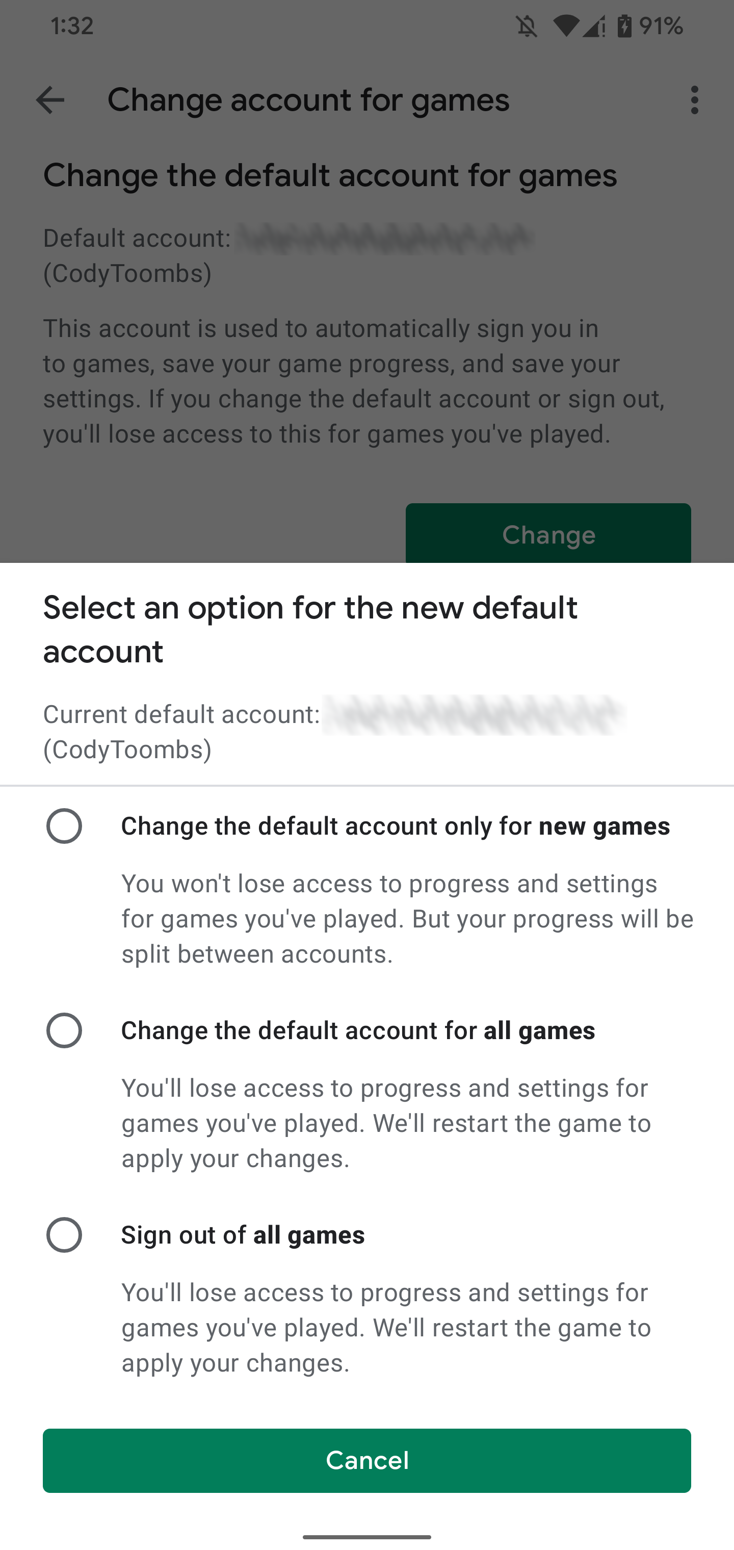 Google gives back full control over the accounts you use to play games