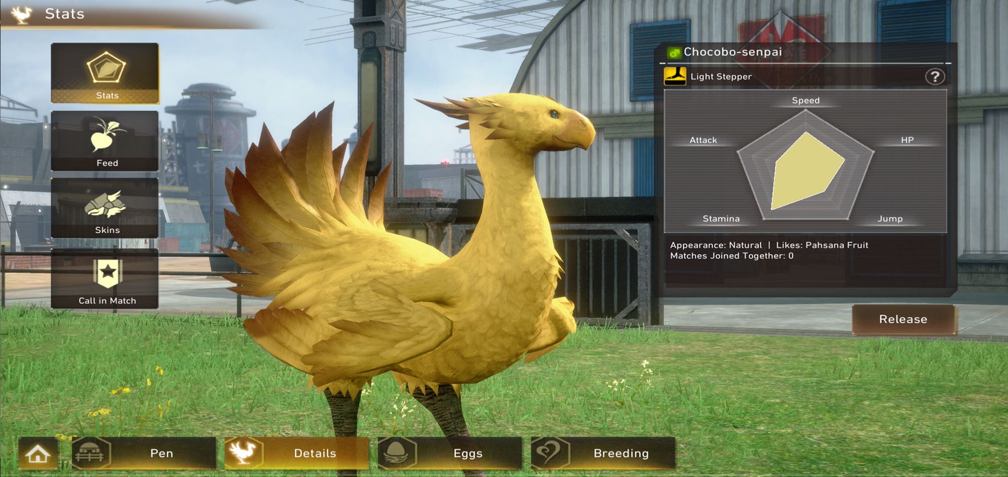 Chocobo appearance in Final Fantasy VII: The First Soldier