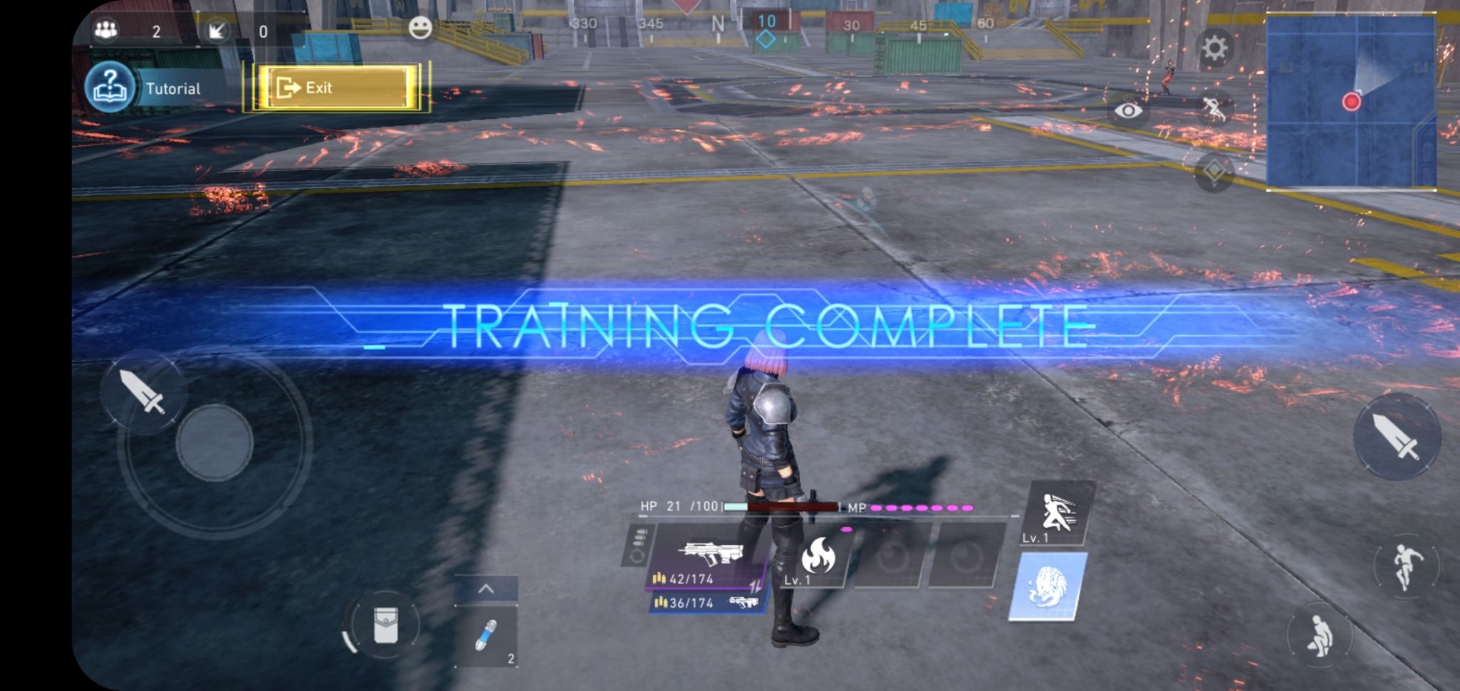 Completed all training tutorials 