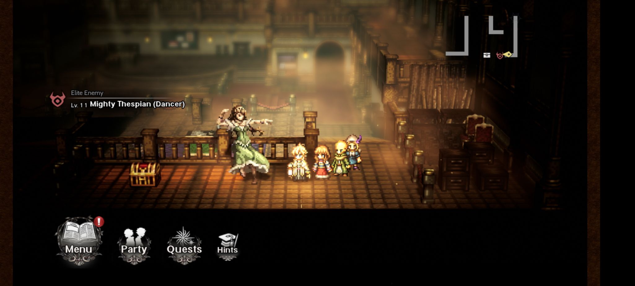 Elite enemies on the field in Octopath Traveler: Champions of the Continent 