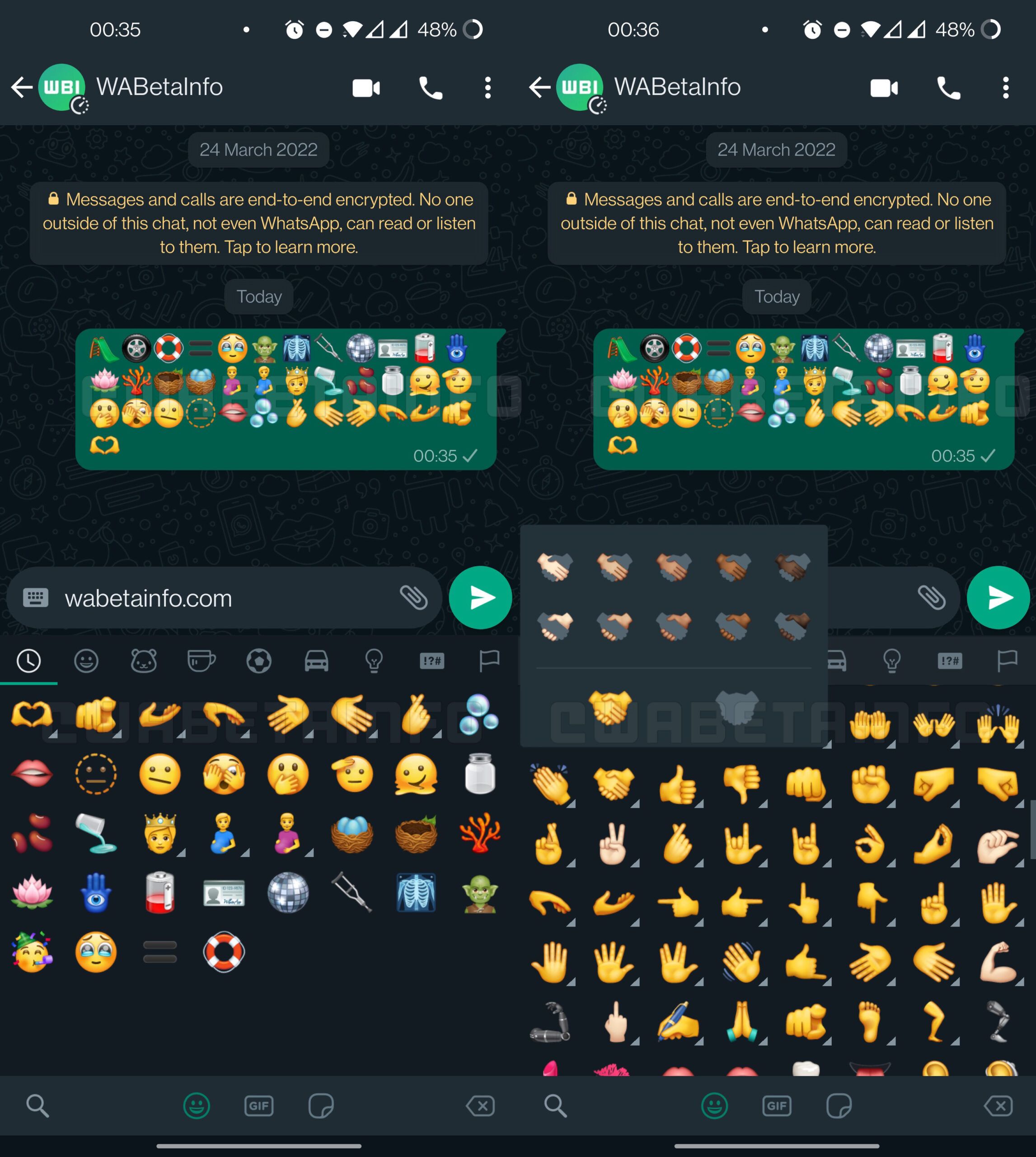 WhatsApp Unicode 14 Emoji