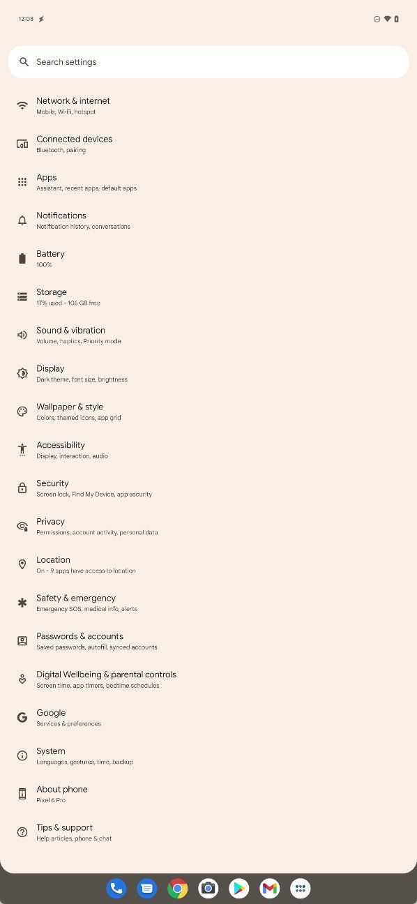 android 13 dp2 taskbar app drawer icon