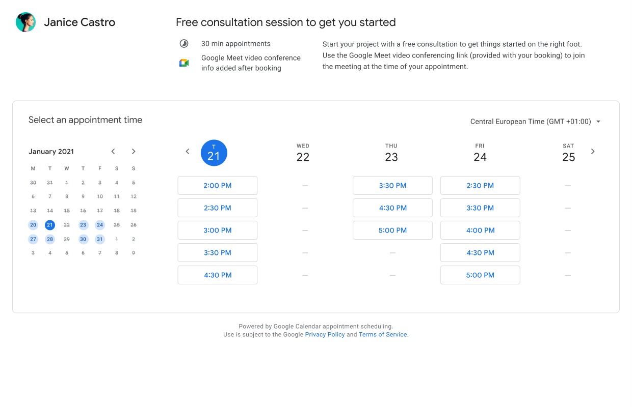 google calendar appointment slots discontinued