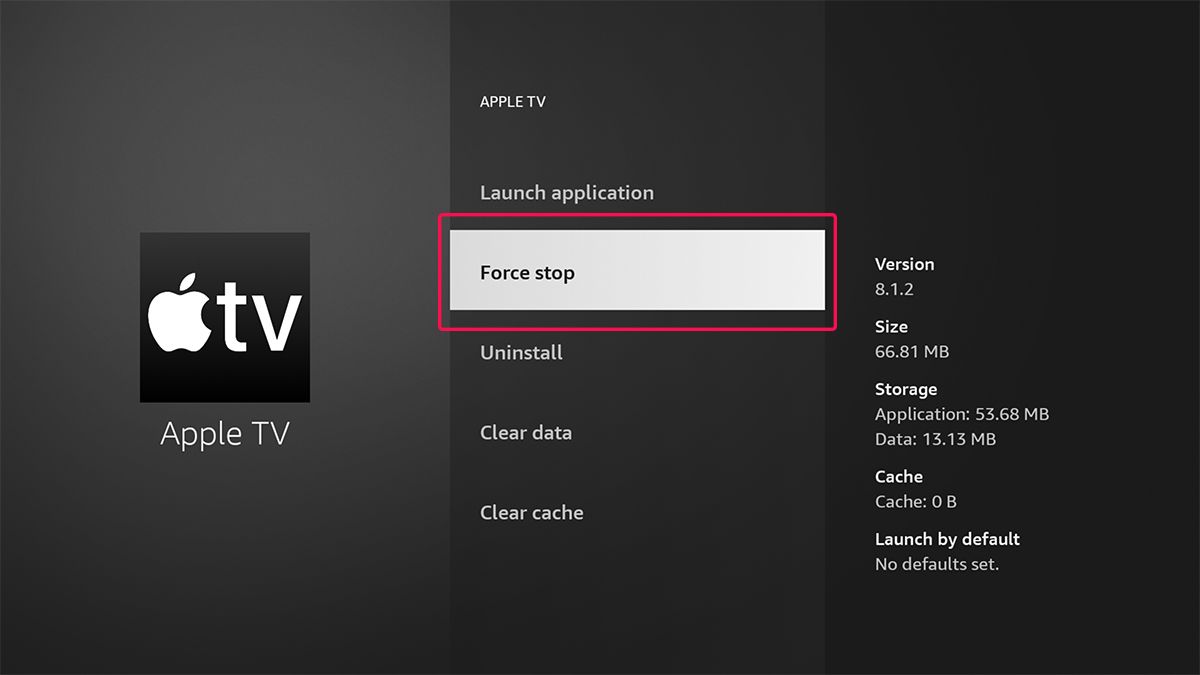 force stop apps on Fire TV