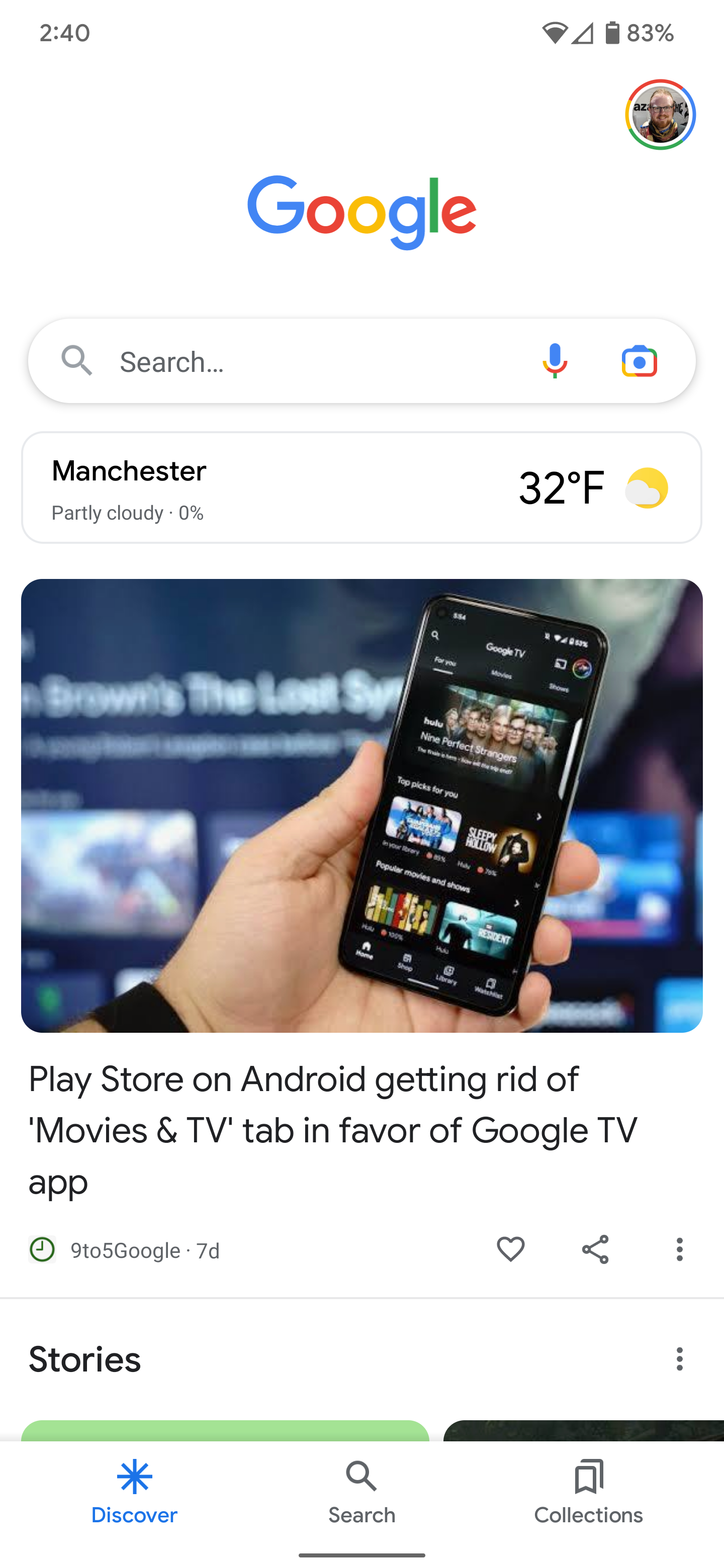 Google Discover might bring back the weather card it ditched a year ago Google Discover might bring back the weather card it ditched a year ago