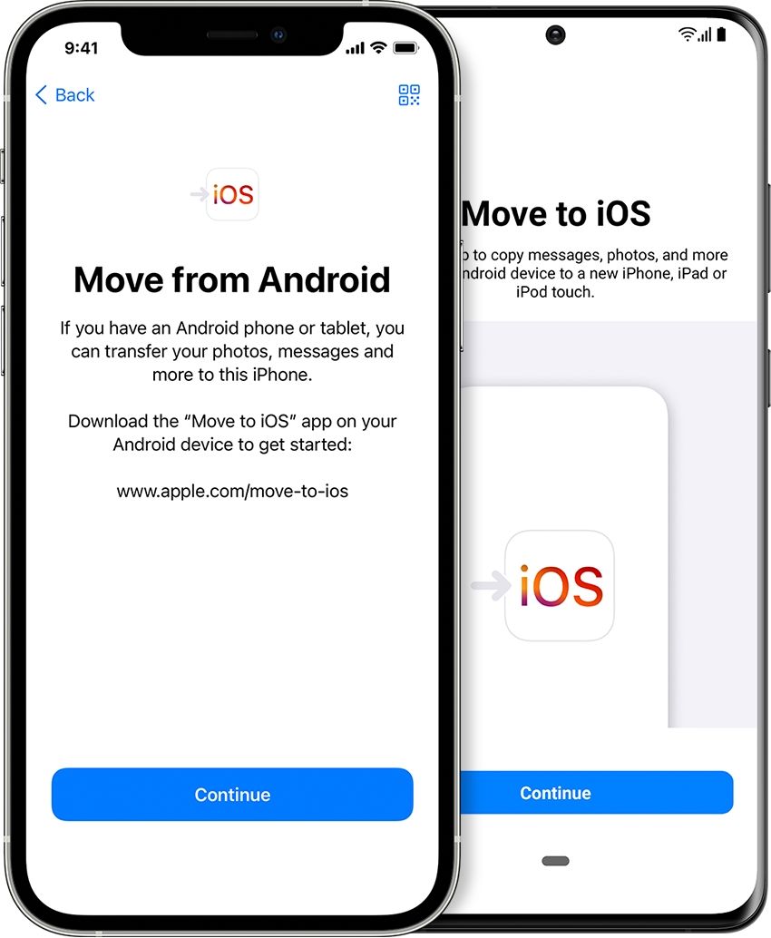 process to move from Android to iOS