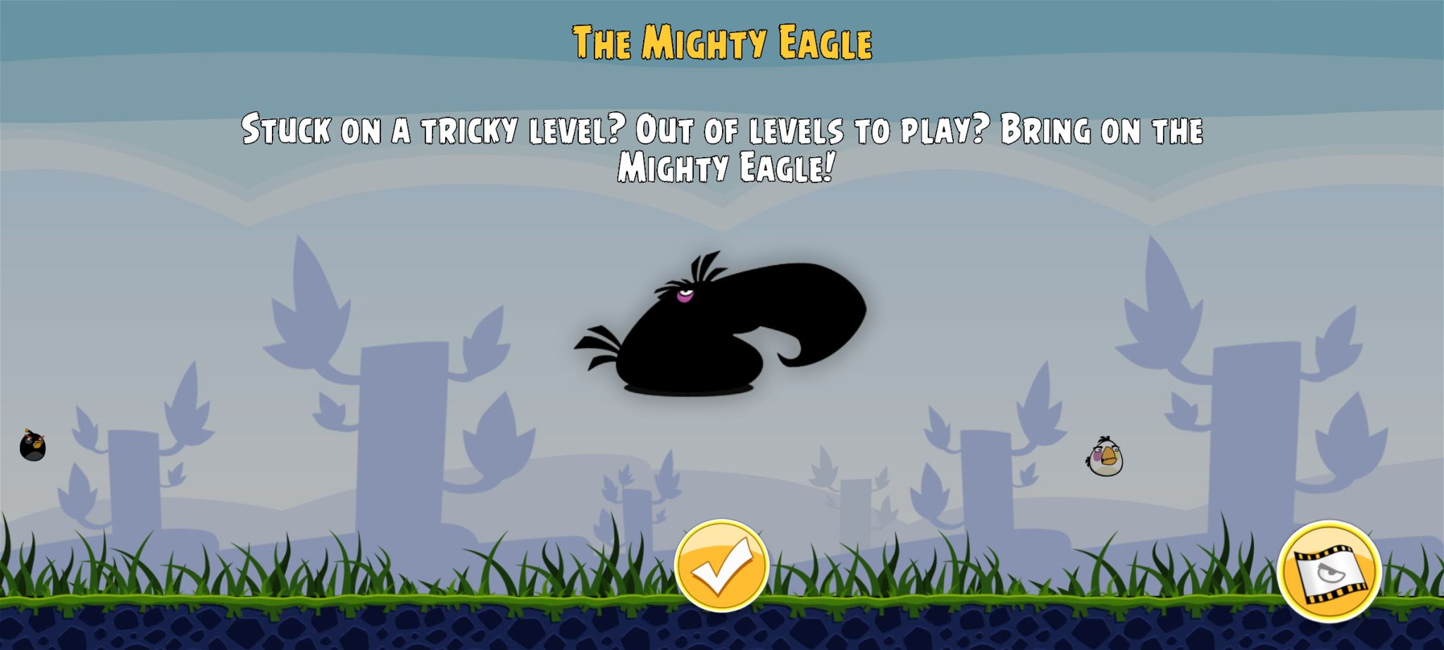 Mighty Eagle in Angry Birds classics