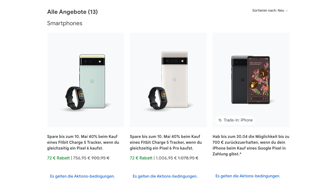 Google Pixel 6 + Fitbit Charge 5 deals Germany
