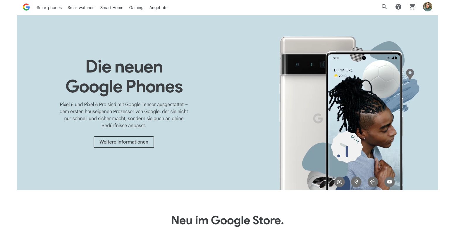 The Google Store has been redesigned, and it looks like it’s preparing
