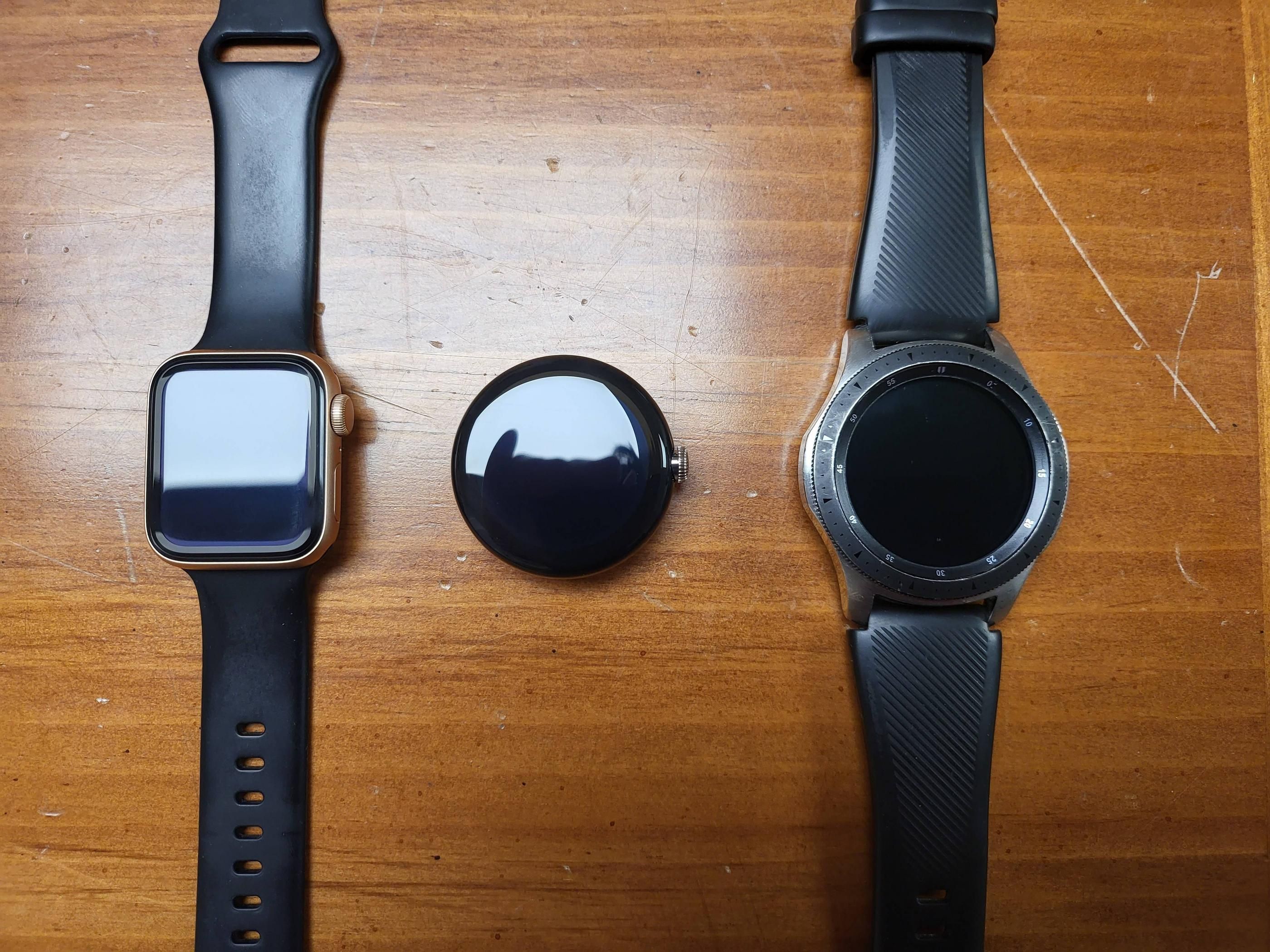 Pixel Watch size comparison