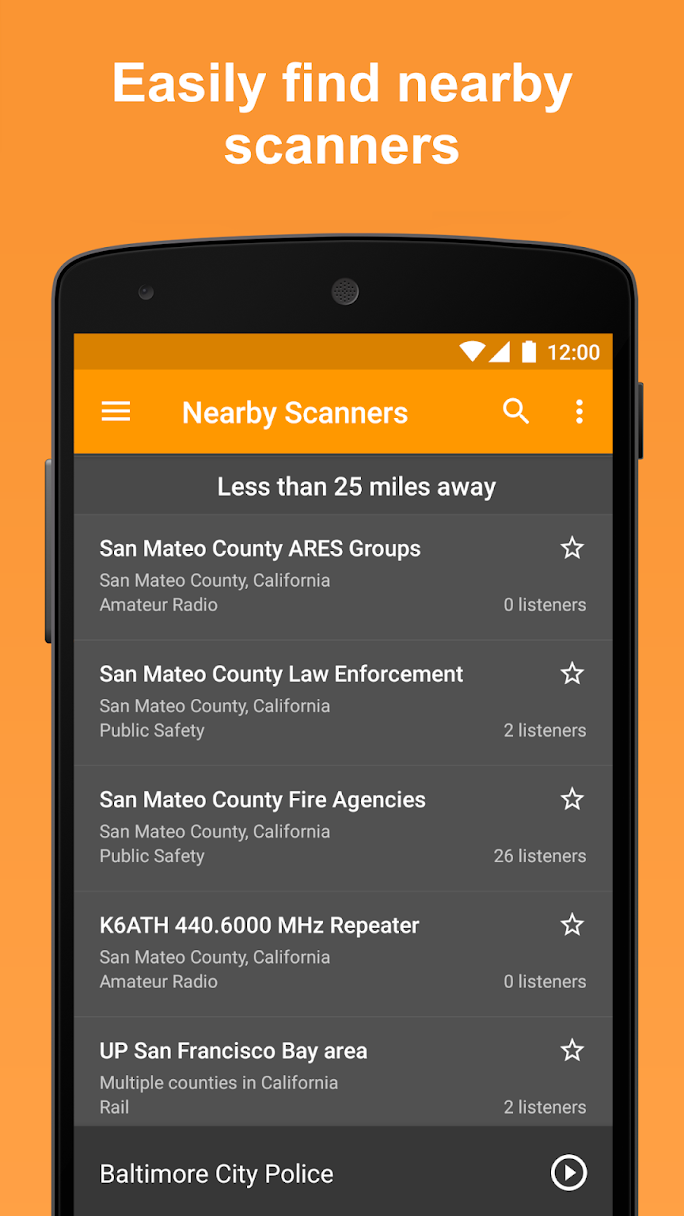 Scanner Radio-Police Scanner Android Automatic Rounding up (1)