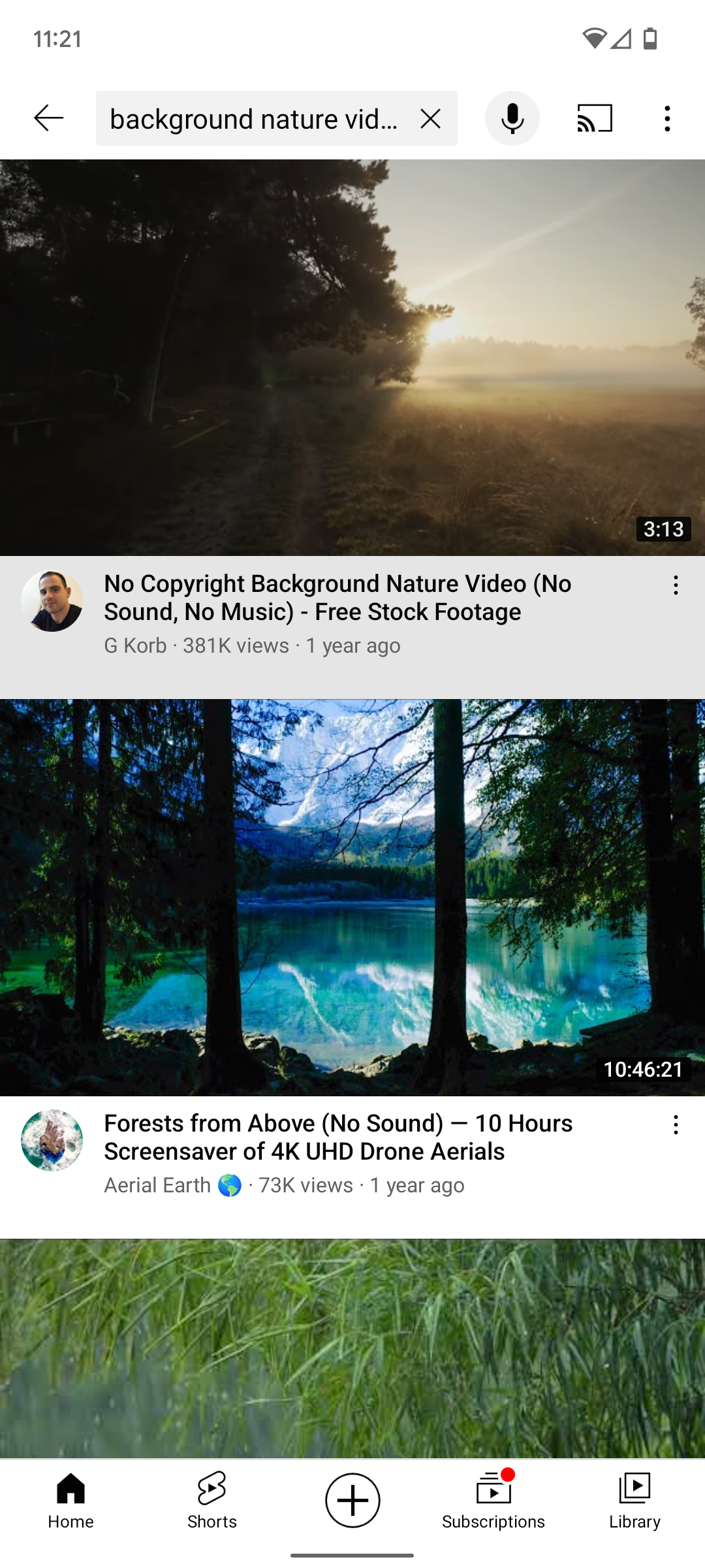 search results video app