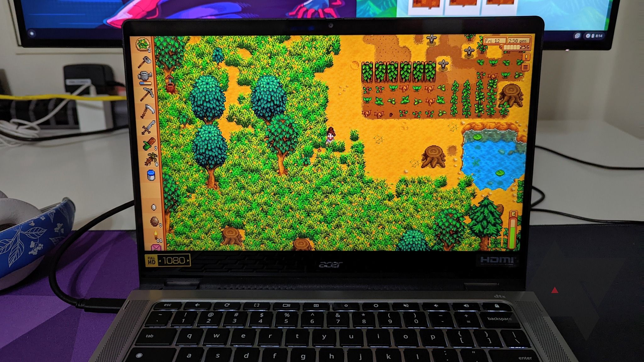 Stardew Valley on the Acer Chromebook Spin 514 (3H)